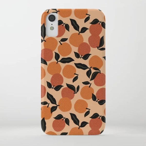 Seamless Citrus Pattern / Oranges iPhone Case by alisagal