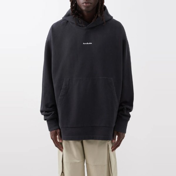 Franklin logo-print cotton hoodie | Acne Studios