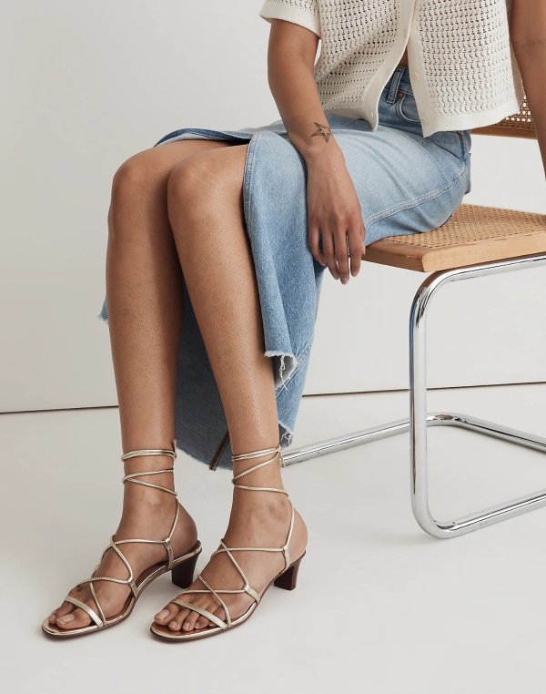 The Jeanine Lace-Up Sandal
