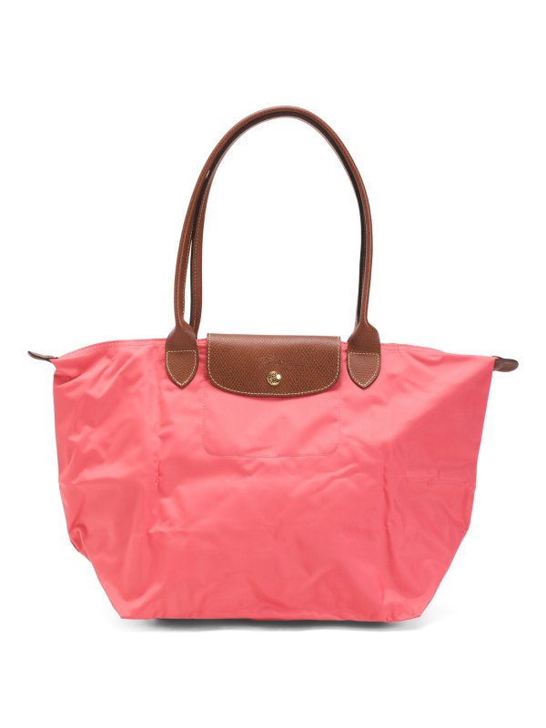 Nylon Classic Le Pliage Large Tote With Leather Details | Handbags | Marshalls