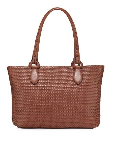Bethany Large Woven Leather Tote Bag