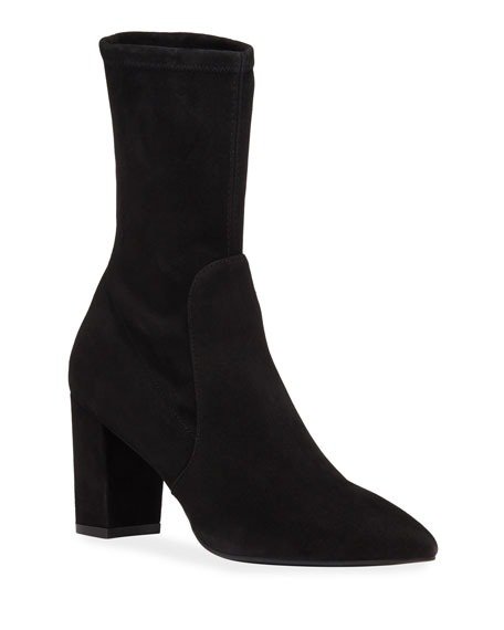 Landry Stretch Suede Booties
