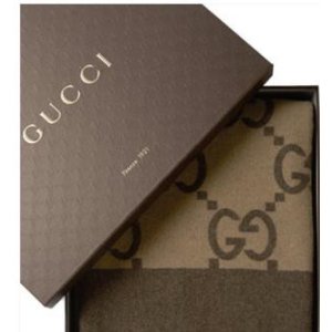 Gilt闪购精选Gucci羊毛羊绒混纺毯子热卖，三色可选（指导价$995)