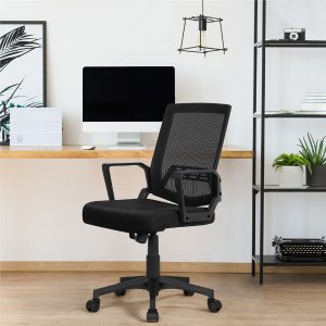 Easyfashion Mid-Back Mesh Office Chair Ergonomic Computer Chair