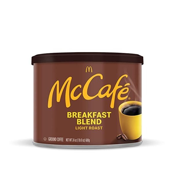 麦当劳早餐轻度烘焙咖啡粉 24oz