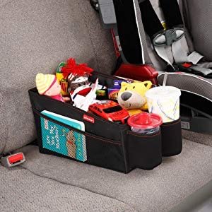Diono Travel Pal Car Storage, Features a Deep Storage Bin for Toys and Large Items, Black