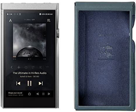 Astell & Kern SE180 Interchangeable All-in-One DACAMP Module (Moon Silver) with Protective Case (Navy), WWSSE180CN