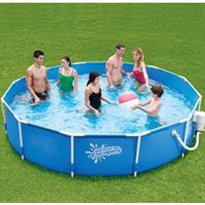 Summer Escapes 12" x 26" Metal Frame Swimming Pool