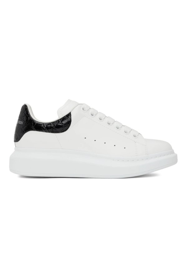 SSENSE Exclusive White & Black Croc Oversized Sneakers