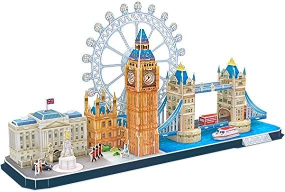 3D Puzzle London Cityline Architecture Building Model Kits Collection Toys for Adults and Child, MC253h