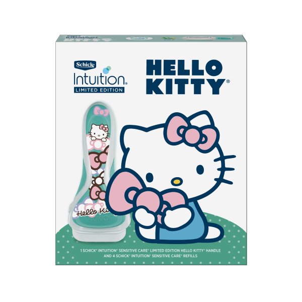 Intuition Limited Edition Hello Kitty Sensitive Care Razor, Includes Handle and 4 Refills