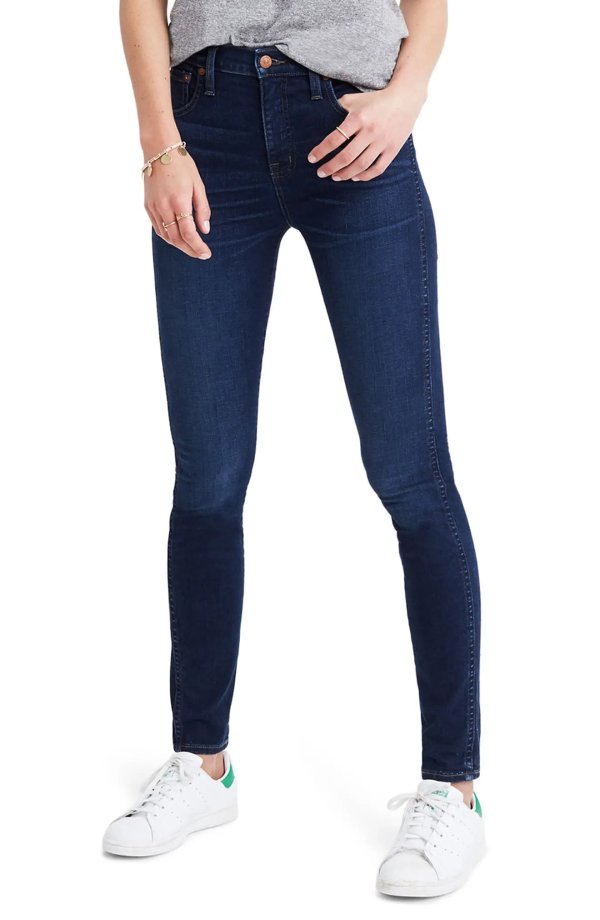 10-Inch High Rise Skinny Jeans