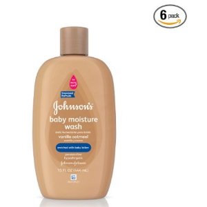 Johnson’s Baby Vanilla Oatmeal Hair And Body Wash, 15 Fl. Oz. (Pack of 6)