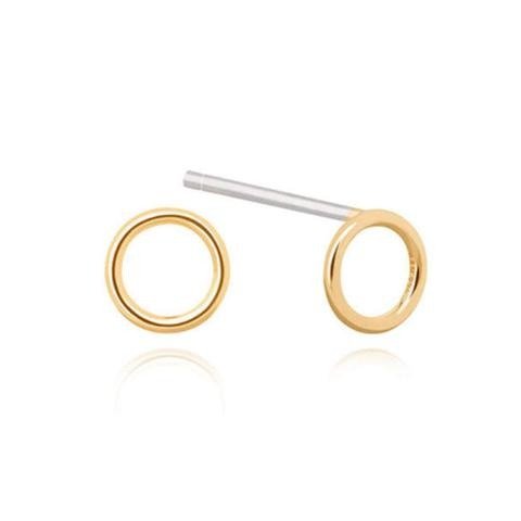 Basic 2.0 Small Halo Earrings in Gold
