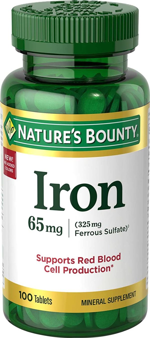 Nature's Bounty 铁剂 65 Mg 100片