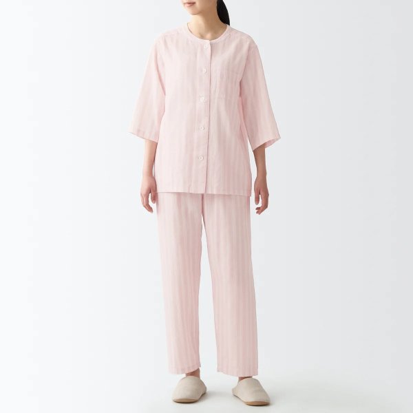 Women's Lightweight Gauze 3/4 Sleeve Pajamas