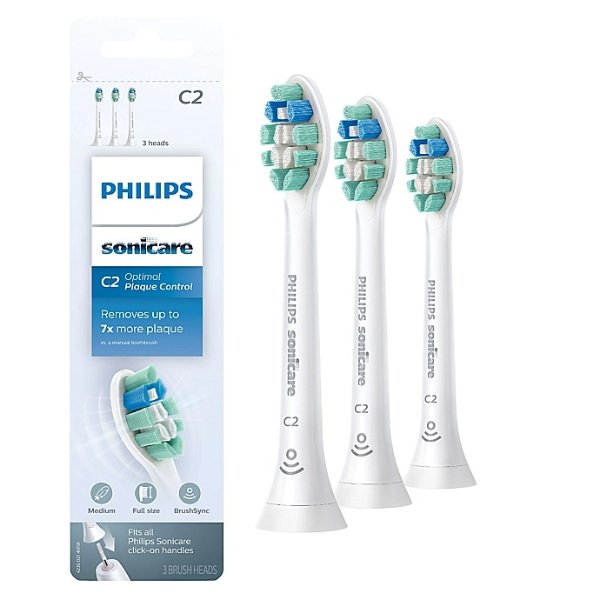 Sonicare Optimal Plaque Control Brush Head in White (3-Pack)