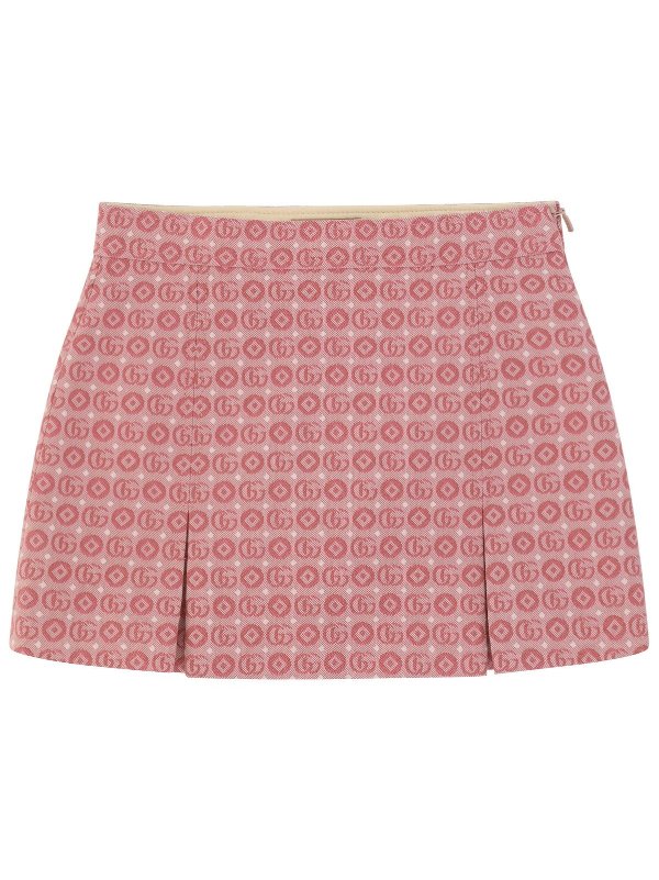 Double G Jacquard Cut-Out Skirt