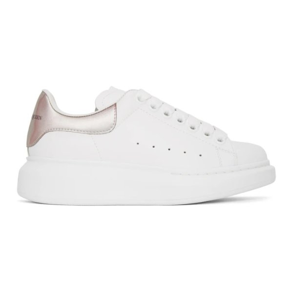 White & Iridescent Oversized Sneakers