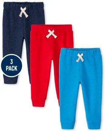 Baby And Toddler Boys Active Fleece Jogger Pants 3-Pack | The Children's Place - MULTI CLR