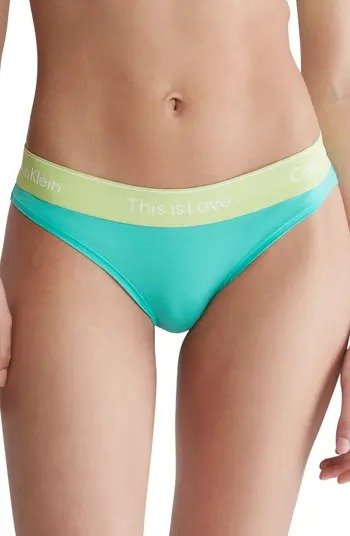 This is Love Contrast Waistband Hipster Briefs