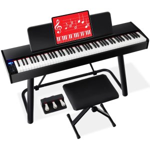 88-Key Weighted Full Size Digital Piano Set