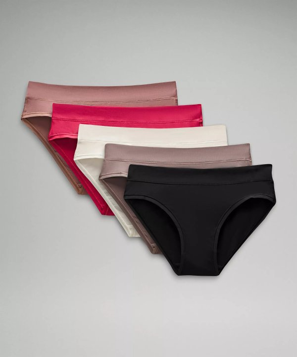 UnderEase Mid-Rise Bikini Underwear 5 Pack | Women's Underwear | lululemon