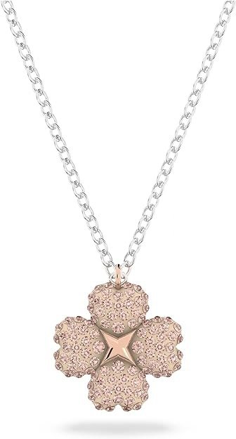 Latisha Flower Necklace, Earrings, and Bracelet Crystal Jewelry Collection, Rose Gold Tone & Rhodium Tone Finish