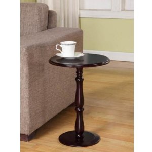 King's Brand PS23 Plant Stand Accent Side End Table, Cherry Finish