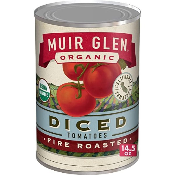 Muir Glen 有机火烤番茄丁 14.5oz 4罐