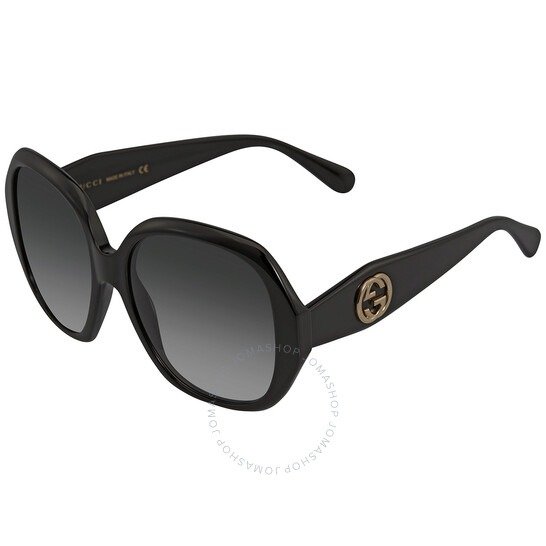 Grey Gradient Butterfly Ladies Sunglasses GG0796S 001 56