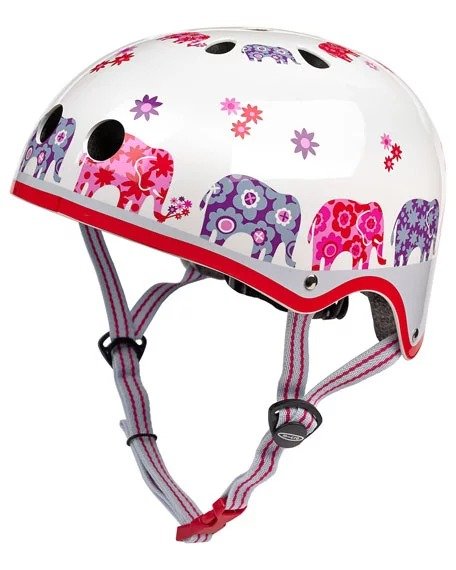 Girls' Elephant-Print Helmet