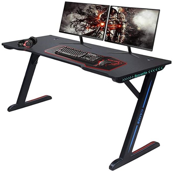 Bizzoelife 65Inch Gaming Desk Large Computer Table