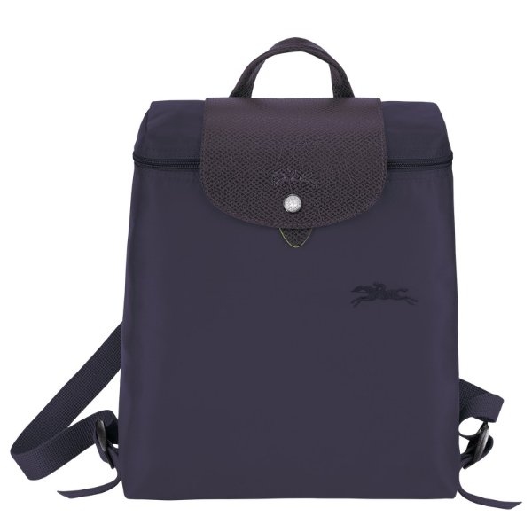 Le Pliage Green M Backpack Bilberry - Recycled canvas