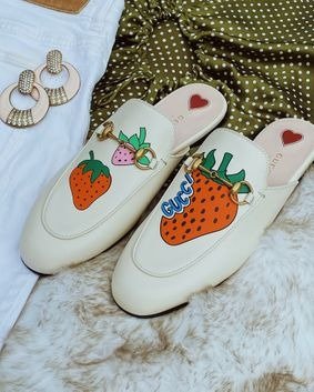 草莓穆勒鞋