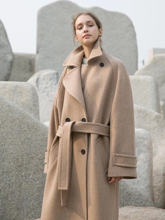 [Women] Double Wool Long Coat