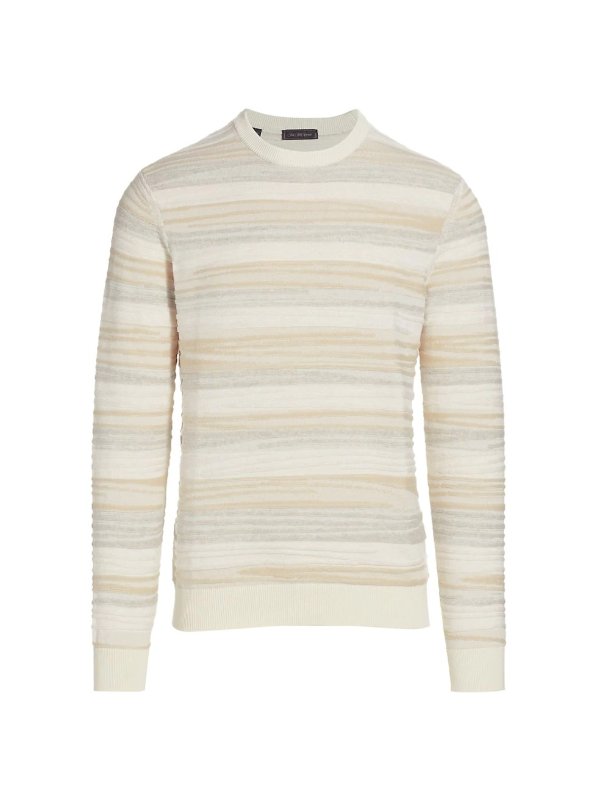 COLLECTION Mixed Stripe Crew Sweater