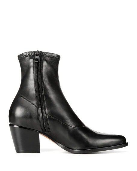 Hayek Stretch-Leather Booties