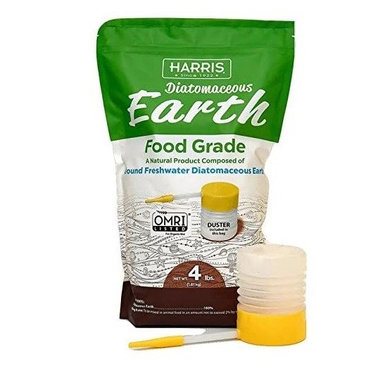 Diatomaceous Earth Food Grade, 4lb with Powder Duster Included in The Bag