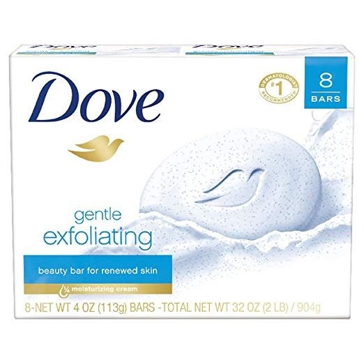 Dove Beauty Bar, Gentle Exfoliating 4 oz, 8 Bar