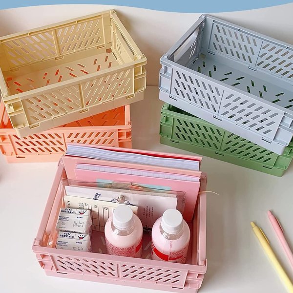 MOMKISS 5-Pack Pastel Crates