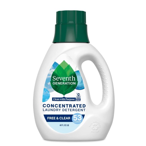 Seventh Generation Concentrated Laundry Detergent Liquid 40 oz