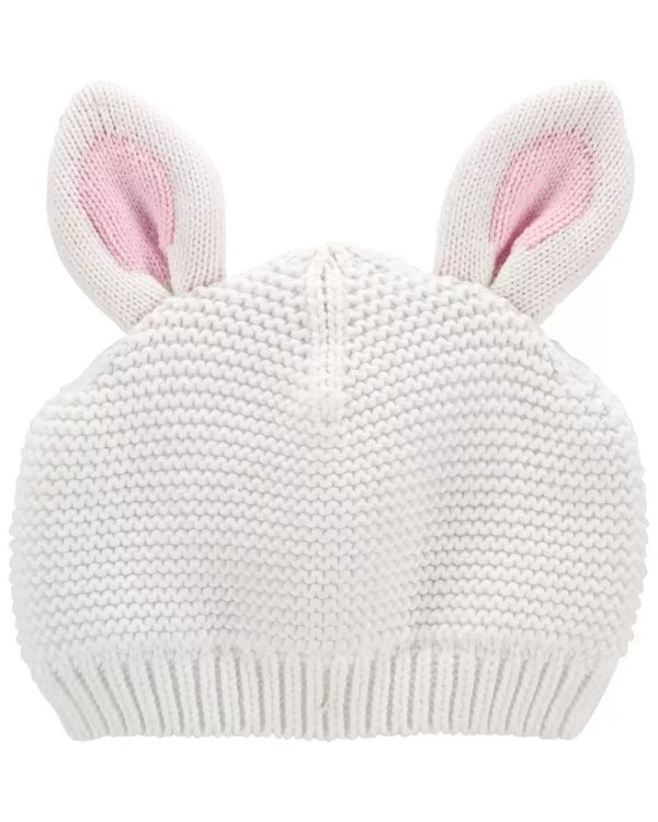 婴儿小兔针织帽
