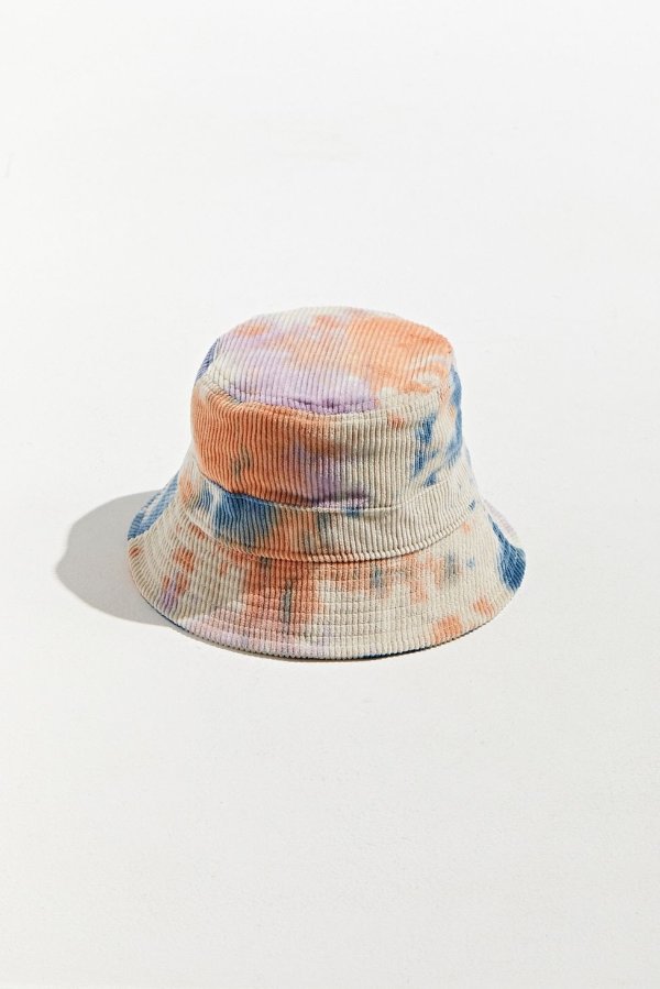 UO Tie-Dye Corduroy Bucket Hat