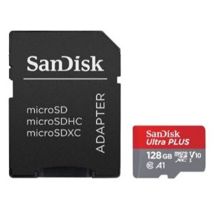 SanDisk Ultra Plus 128GB microSDXC UHS-I Memory Card
