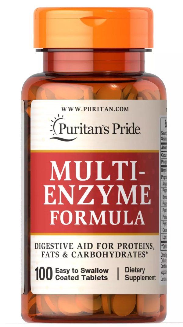 Multi Enzyme Formula 100 Tablets 
