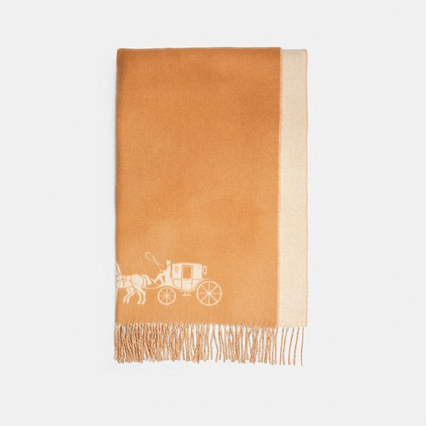 Horse and Carriage Double Face Oversized Muffler