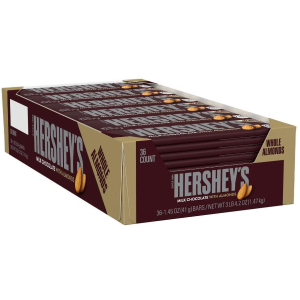 Hershey’s Milk Chocolate with Almonds Bars, 1.45oz 36pks