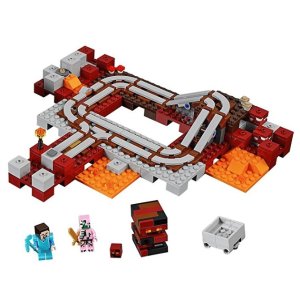 LEGO Minecraft The Nether Railway 21130 Building Kit @ Amazon