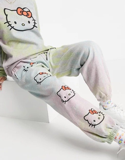 x Hello Kitty 合作款渐变色卫裤